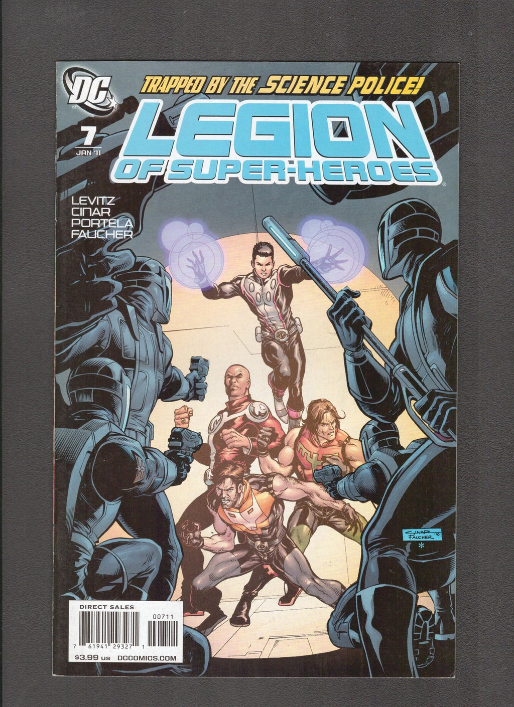 Legion of Super-Heroes #7 (2011) Yildiray Cinar Cover DC Comics