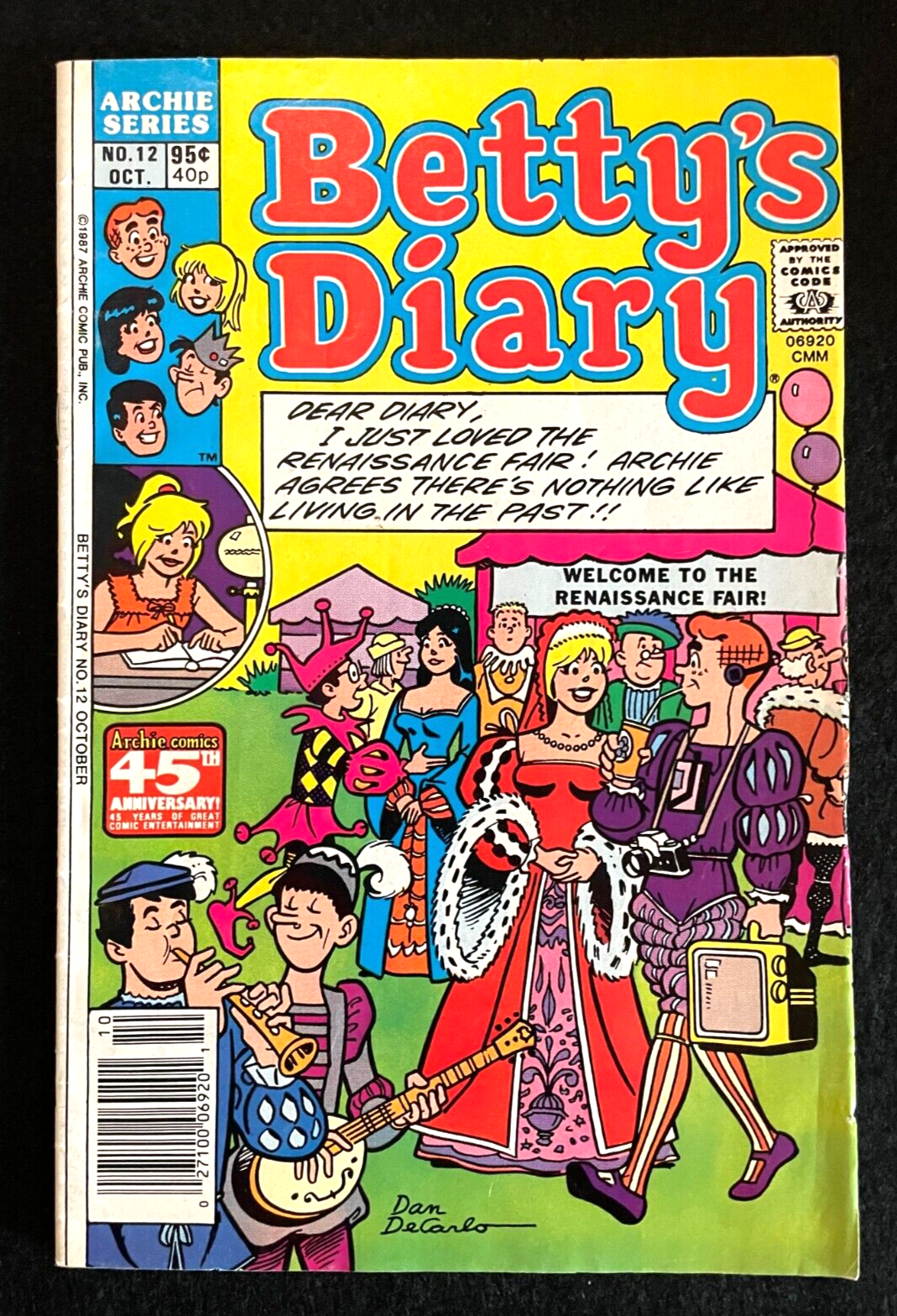Betty's Diary #12 1987 - 95 cent variant