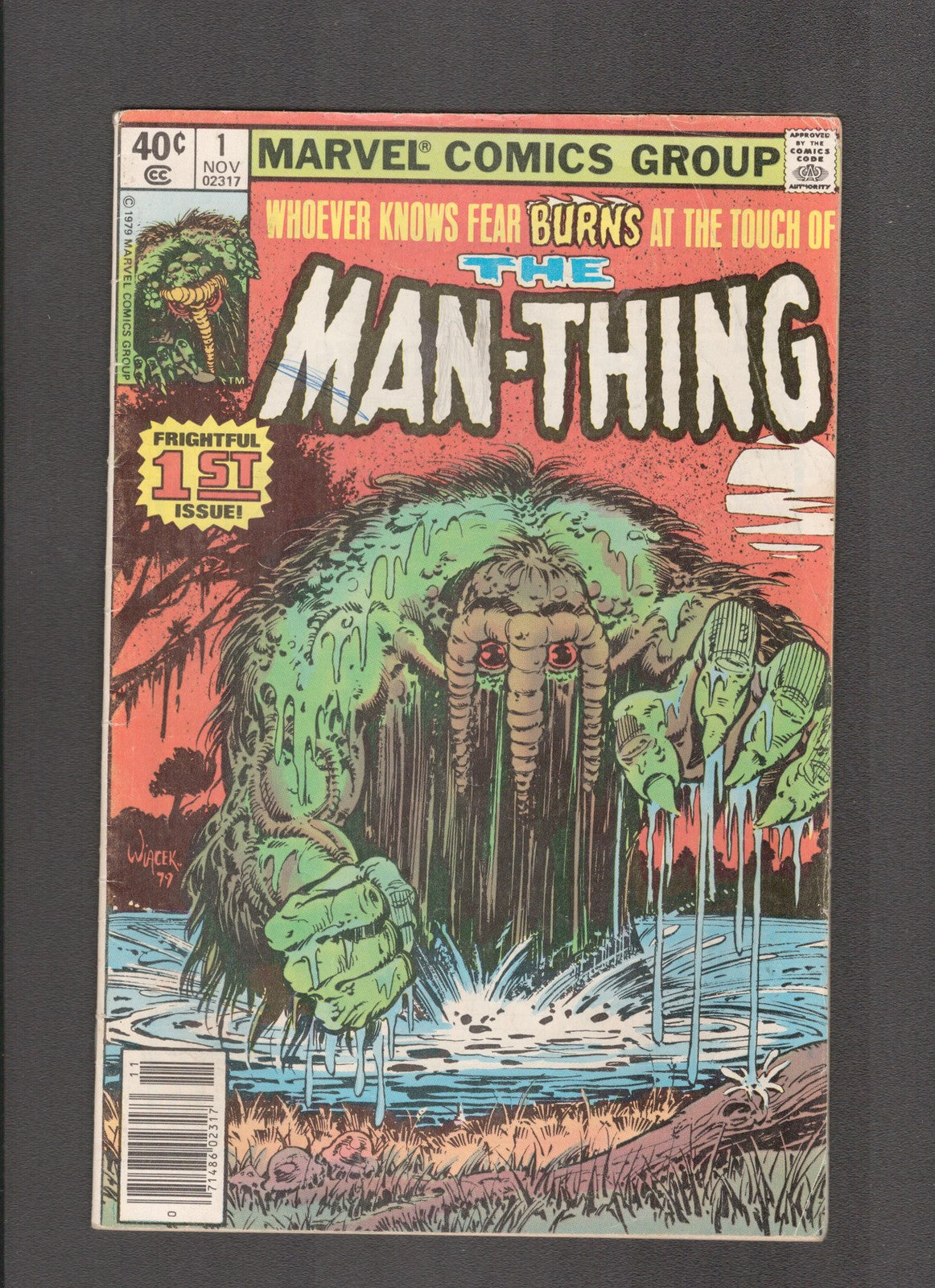 Man-Thing #1 (1979) Bob Wiacek - Jim Mooney Marvel Comics