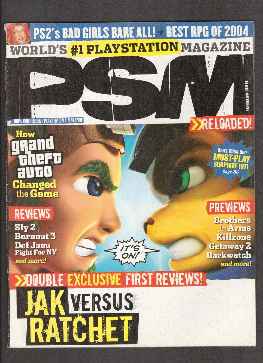 PSM Play Station Magazine #90 (2004) November  Comics