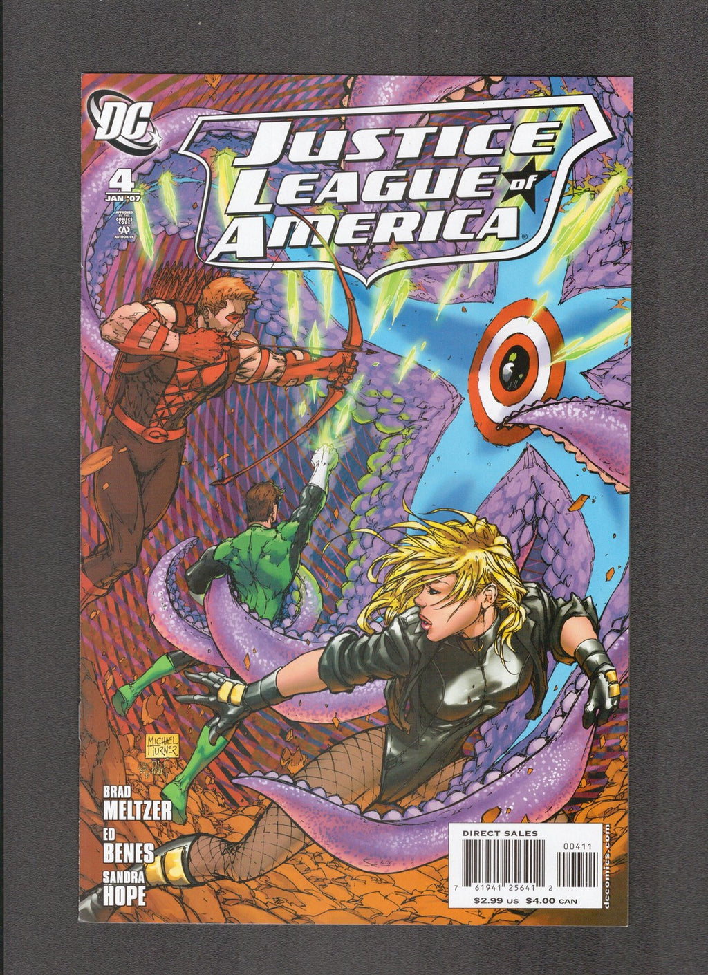 Justice League of America #4 (2007) Michael Turner Cover DC Comics
