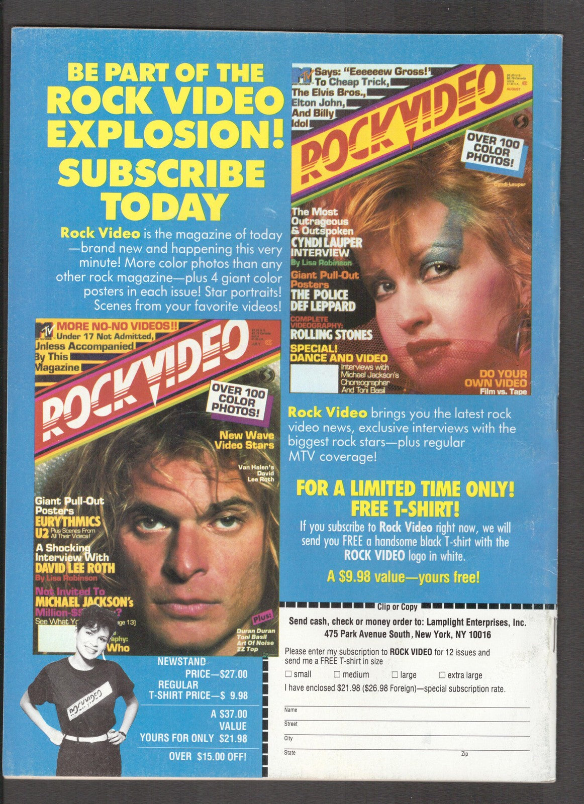 Fangoria #39 (1984) Poster attached Starlog Comics