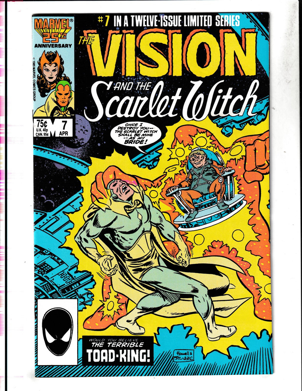 Vision and the Scarlet Witch #7 (1986) Terrible Toad King Marvel Comics