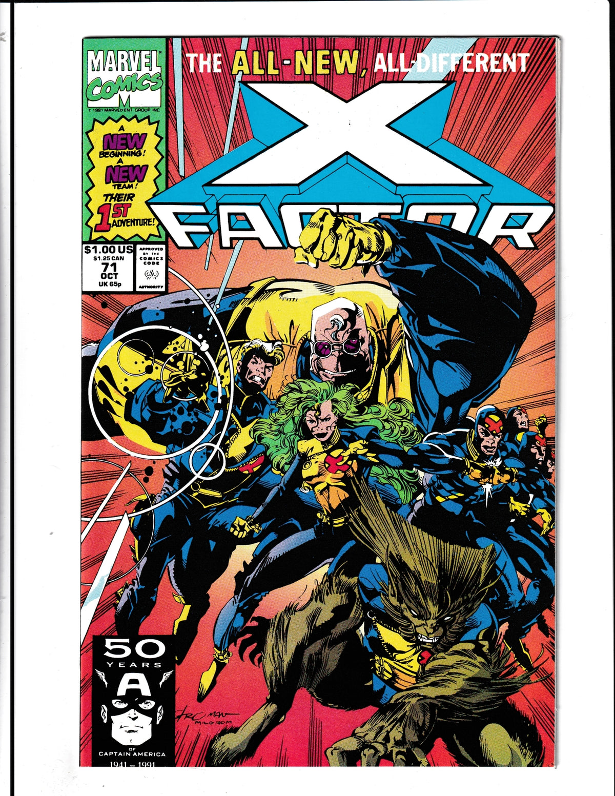 X-Factor #71 (1991) Marvel Comics SKU:688