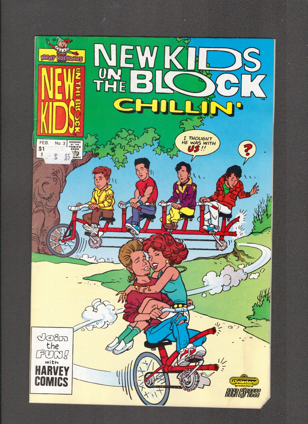 New Kids On The Block: Chillin' #3 (1991) Copper Age Harvey Comics