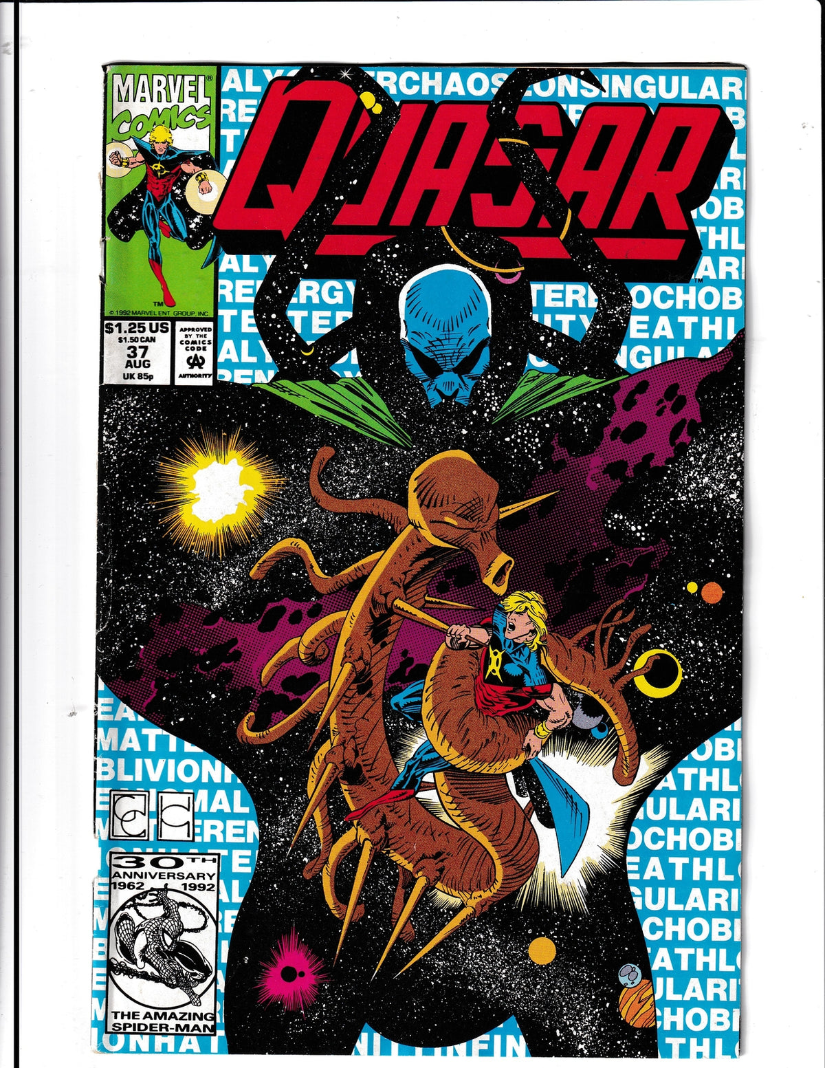 Quasar #37 (1992) 1st Caregiver Marvel Comics