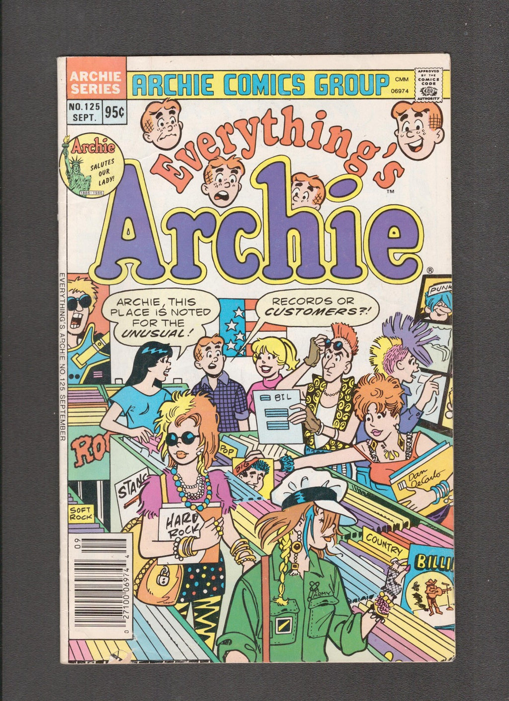 Everything's Archie #125 (1986) Record Store Archie Comics