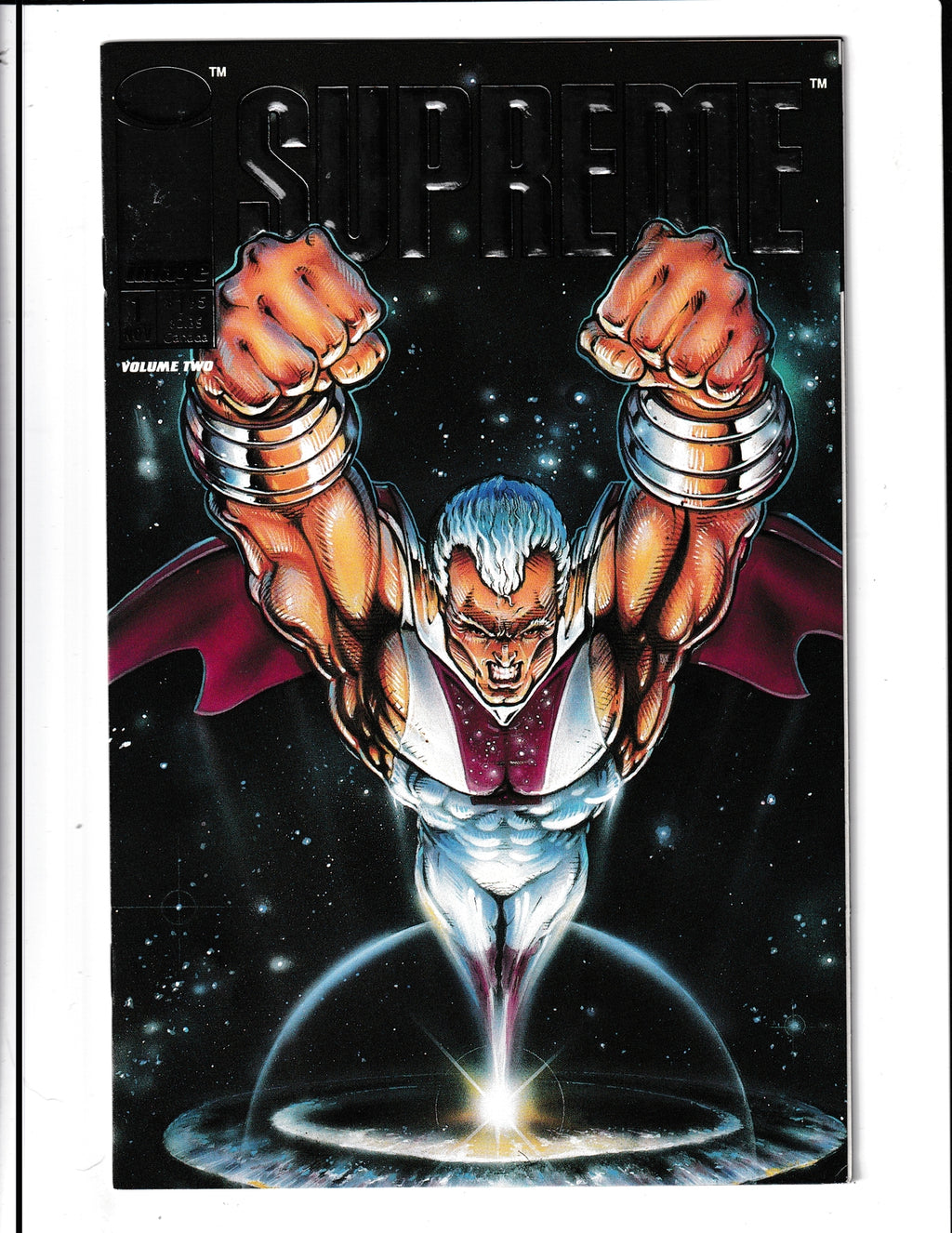 Supreme #1 (1992) Silver embossed Cover Image Comics