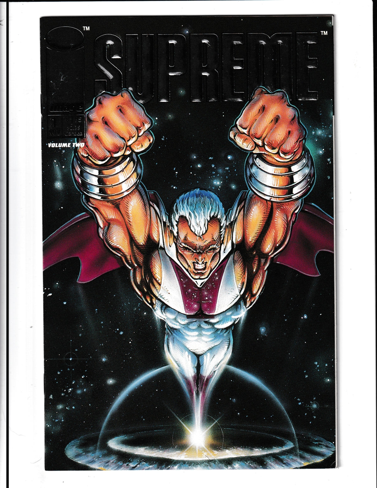 Supreme #1 (1992) Silver embossed Cover Image Comics