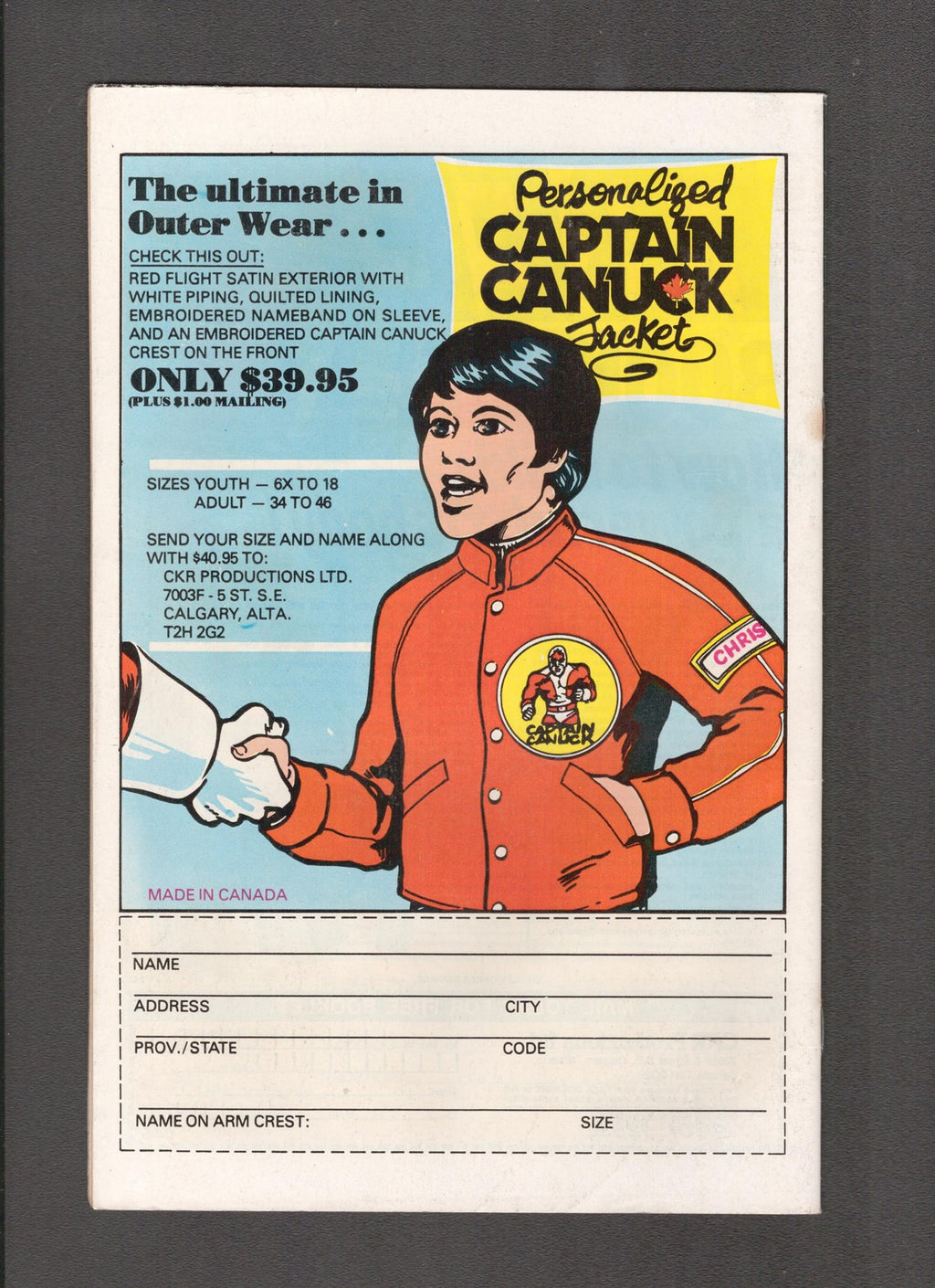 Captain Canuck #7 (1979) Canadian Comics Comely Comics