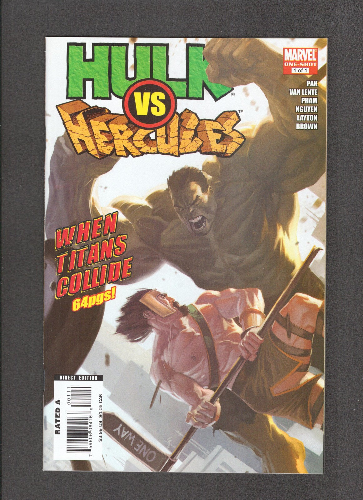Hulk vs Hercules: When Titans Clash #1 (2008) Marvel Comics
