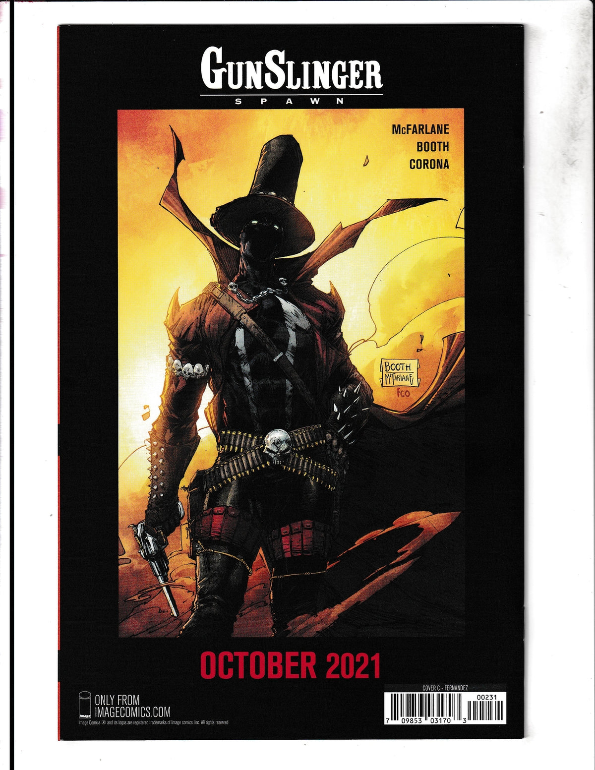 King Spawn #2C (2021) Javier Fernandez Variant Image Comics
