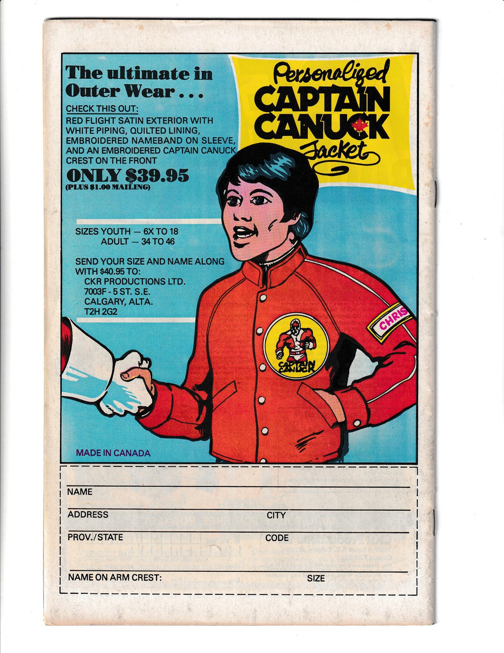 Captain Canuck #6 (1979) Comely Comics SKU:2445