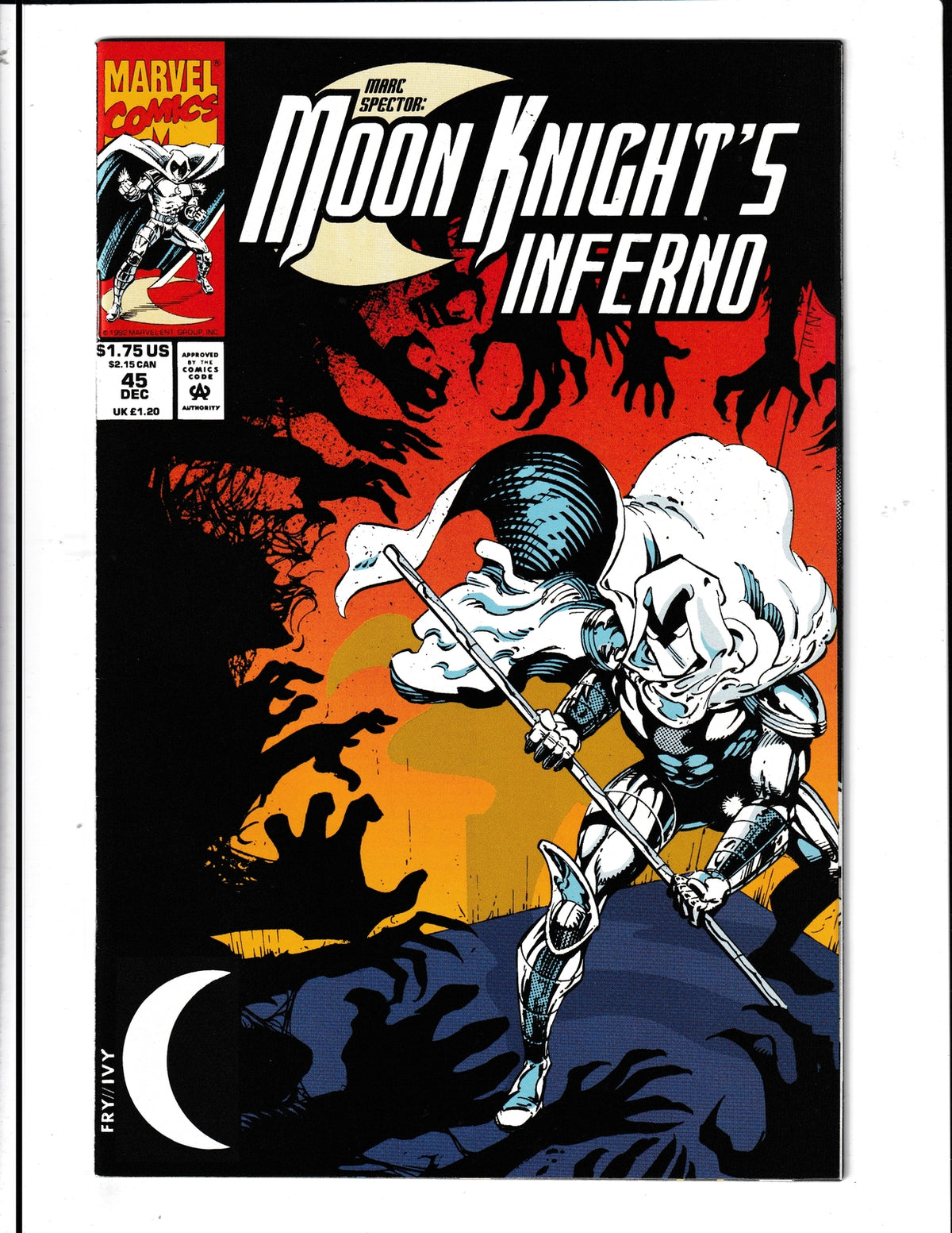 Marc Spector: Moon Knight #45 (1992) Marvel Comics