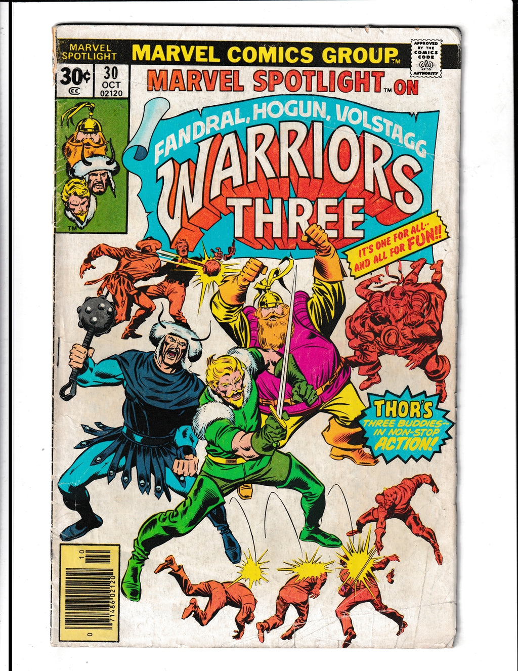 Marvel Spotlight #30 (1976) Warriors Three Marvel Comics SKU:1288