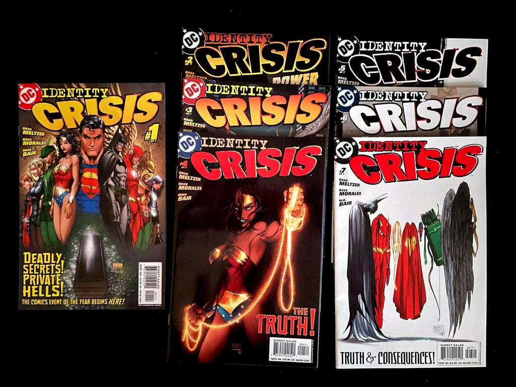 Complete set of Identity Crisis #1 thru 7 2004/05 - HIGH GRADE