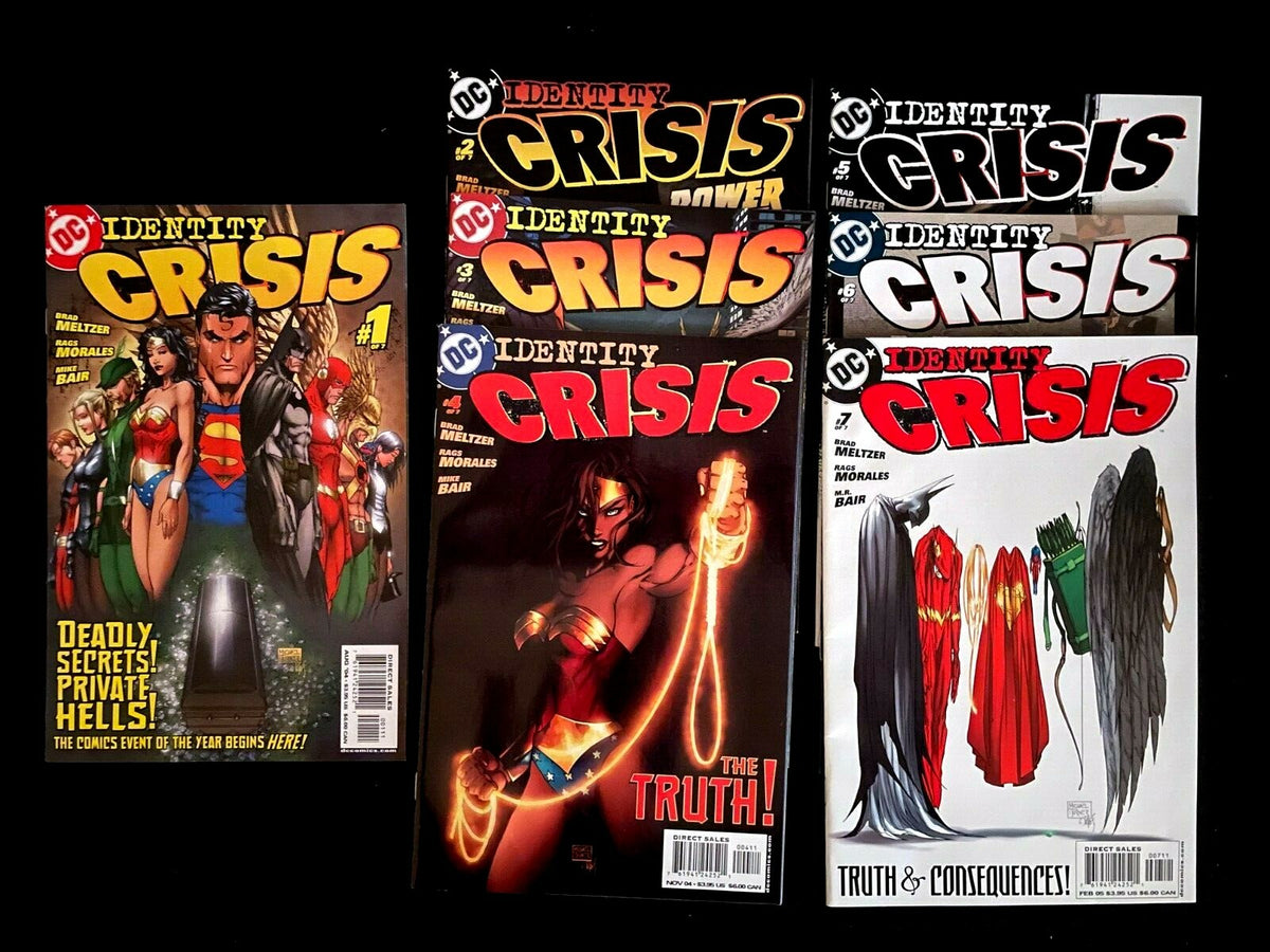 Complete set of Identity Crisis #1 thru 7 2004/05 - HIGH GRADE