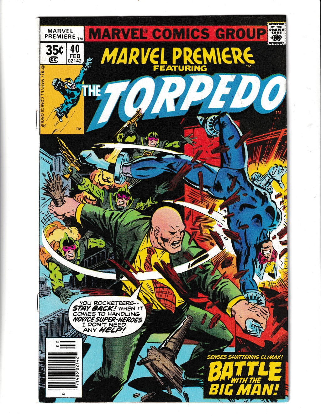 Marvel Premiere #40 (1978) Featuring Torpedo Marvel Comics