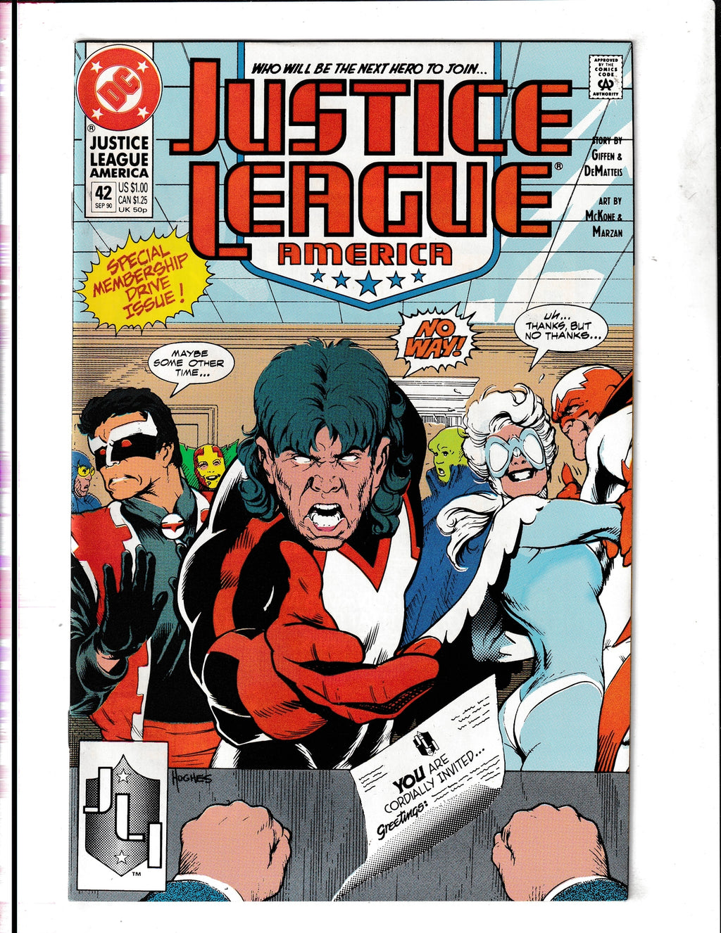 Justice League America #42 (1990) DC Comics SKU:1716