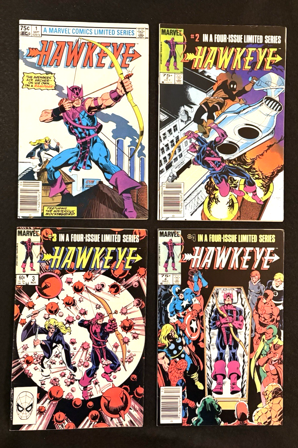 Hawkeye - Complete Set of Four #1-4 (1983) Marvel