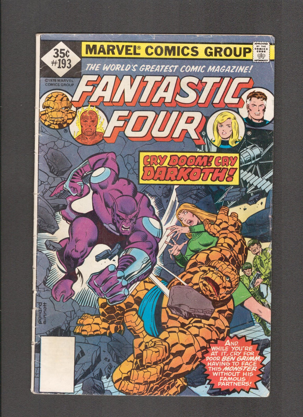 Fantastic Four #193 (1977) Bill Mantlo, Joe Rosen Marvel Comics