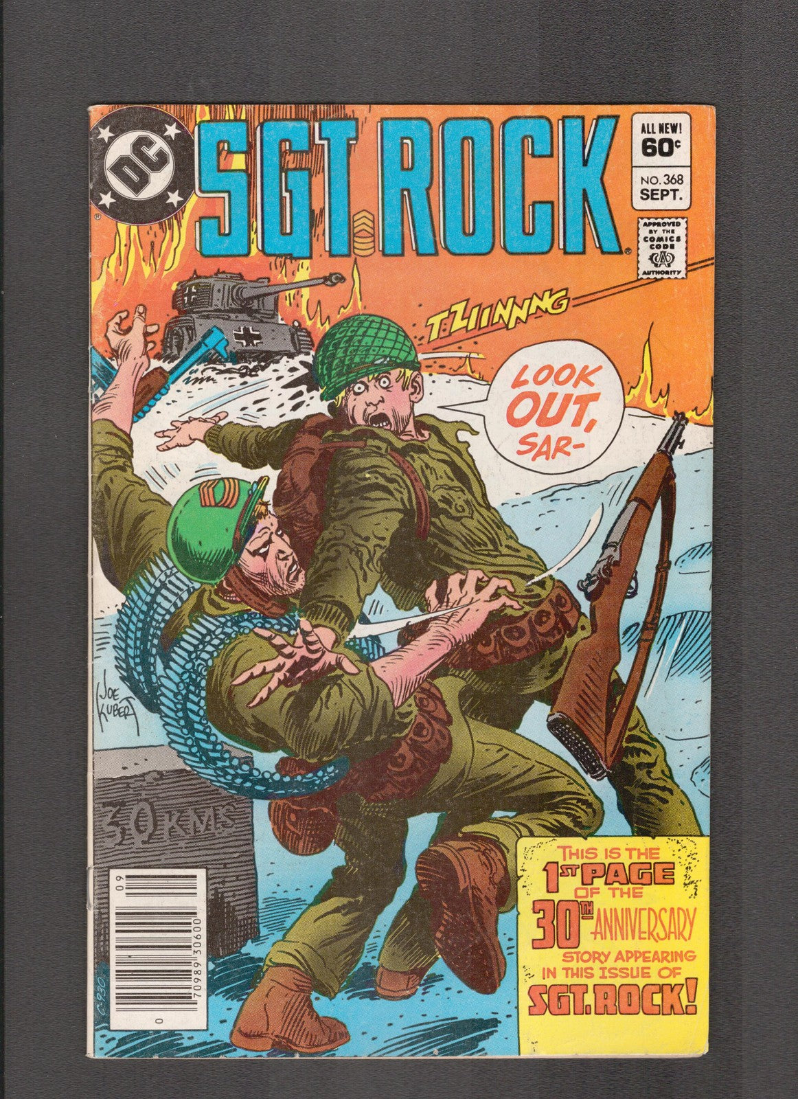 SGT. Rock #368 (1982) Joe Kubert DC Comics