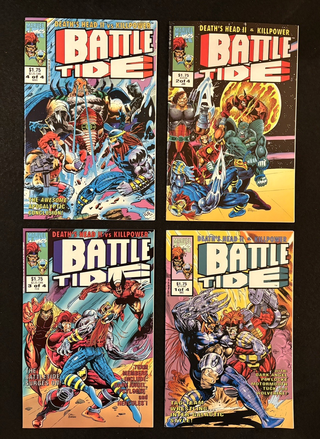 Battle Tide - Complete Set of Four #1-4 (1992-93) Marvel
