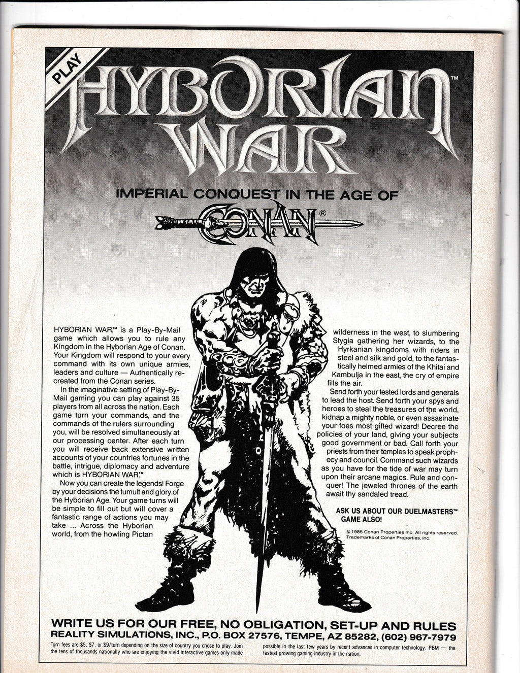 Savage Sword of Conan #205 (1993) the Barbarian Curtis/Marvel Comics