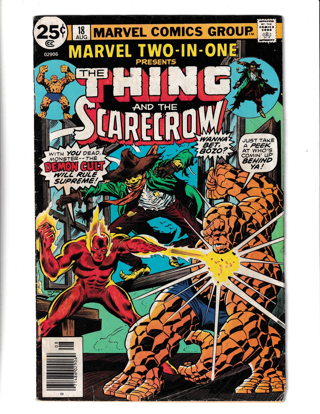Marvel Two-In-One #18 (1976) Thing & Scarecrow MSV Stamp B03 Marvel Comics