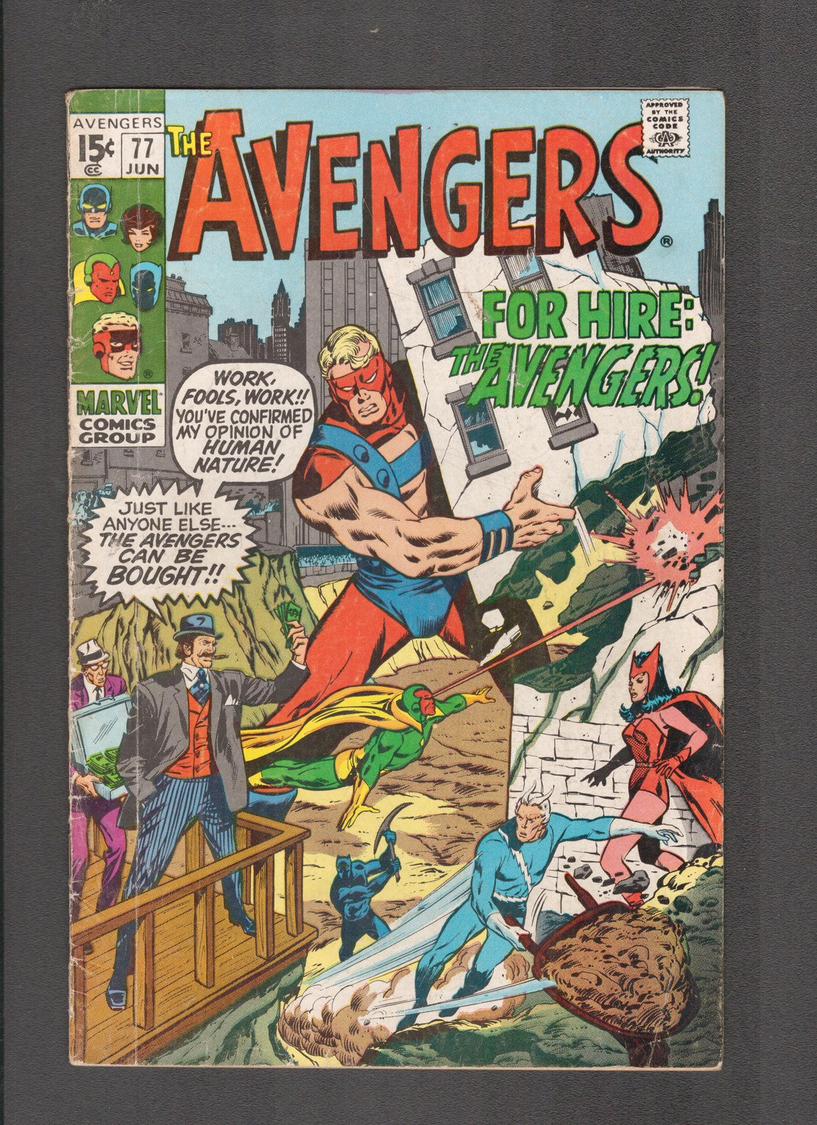 Avengers #77 (1970) Stan Lee - John Buscema - Roy Thomas Marvel Comics