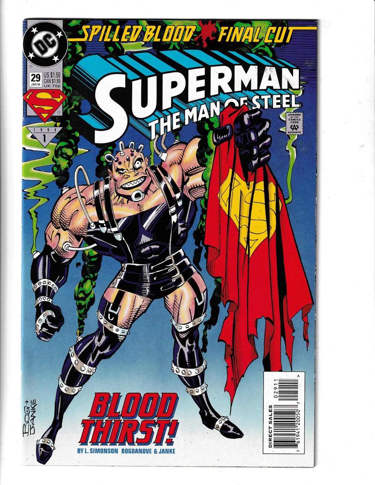 Superman: The Man of Steel #29 (1994) Blood Thirst DC Comics
