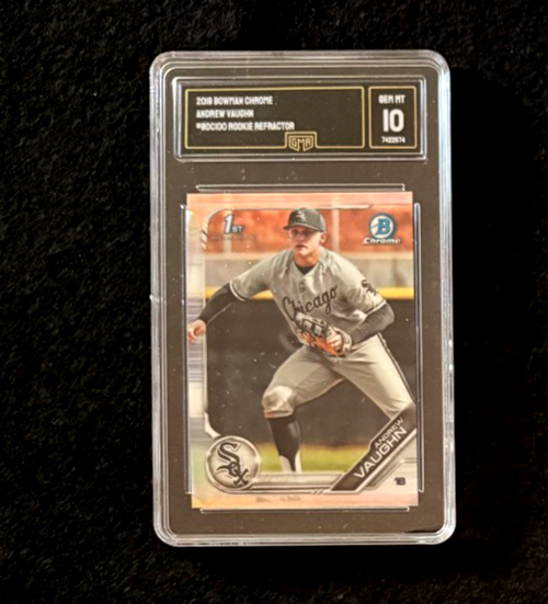 2019 Bowman Chrome Andrew Vaughn RC #BDC-100 GMA GEM MINT 10