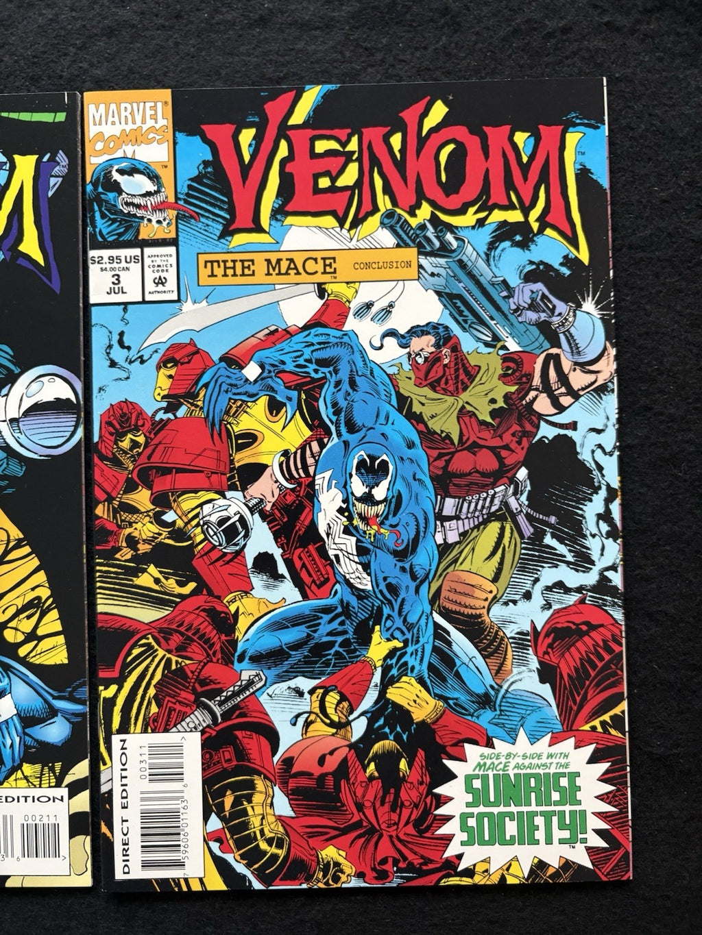 Venom: The Mace #1-3 (1994) Complete Mini-Series Set of Marvel Comics