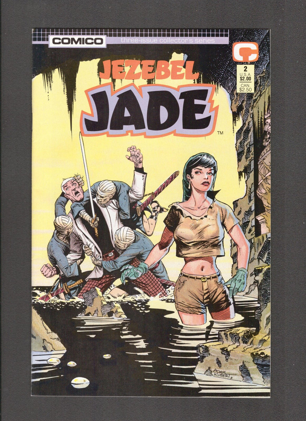 Jezebel Jade #2 (1988) Adam Kubert Comico Comics