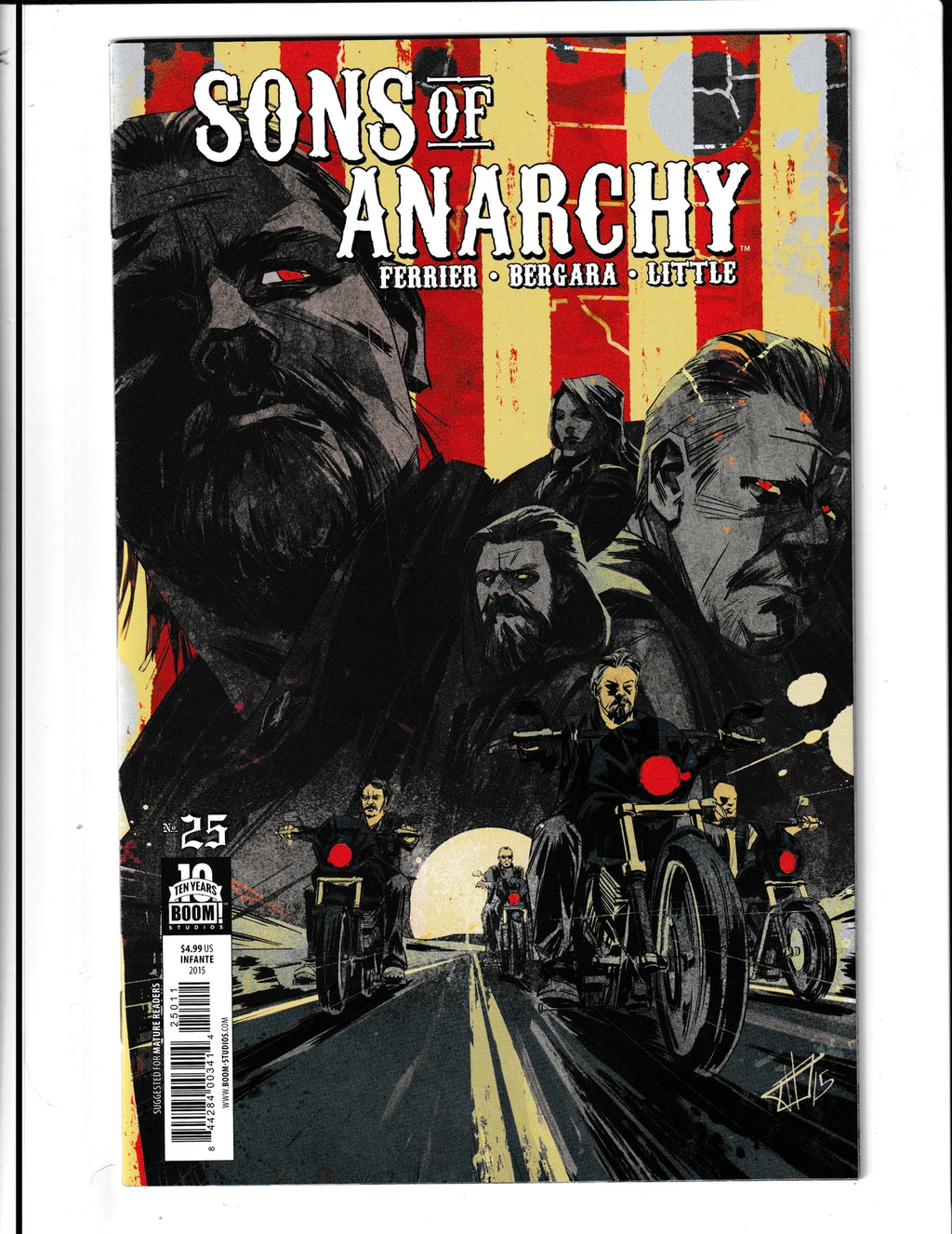 Sons of Anarchy #25 (2015) Final Issue Boom! Comics