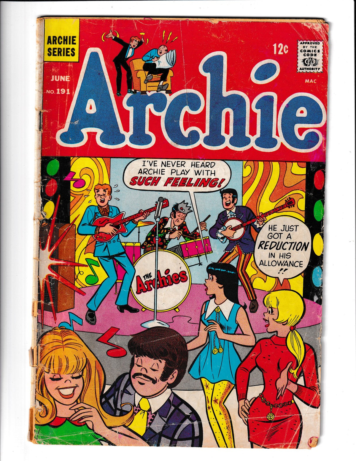Archie Comics #191 (1969) Low Grade Archie Comics