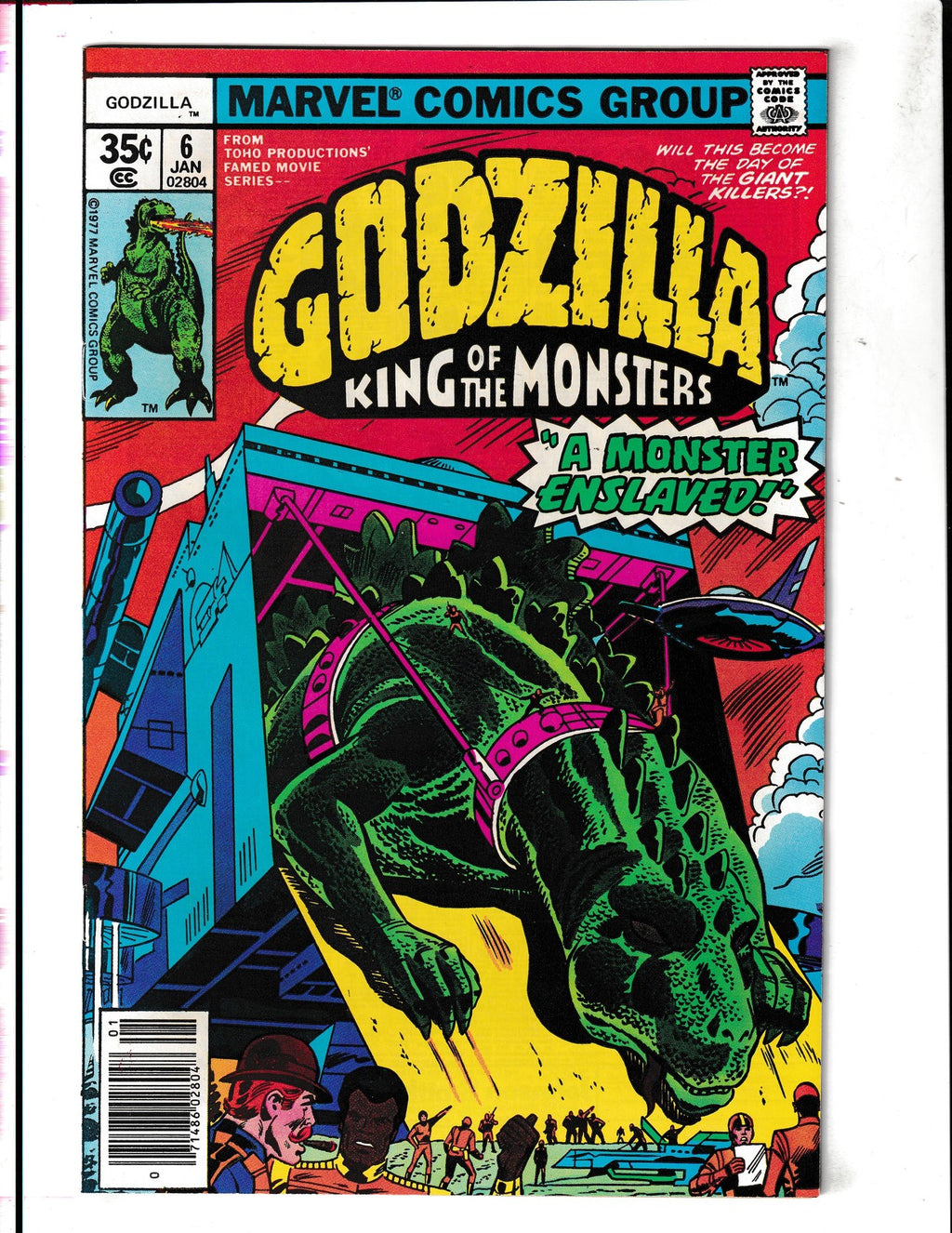 Godzilla #6 (1978) King of Monsters, Herb Trimpe Marvel Comics