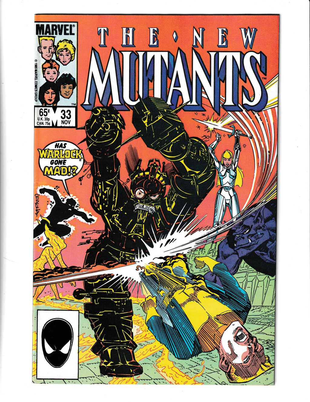 New Mutants #33 (1985) Marvel Comics SKU:2321