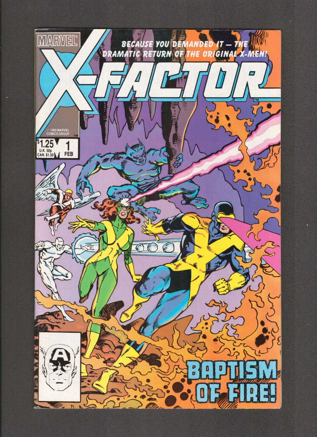 X-Factor #1 (1986) 1st App and Origin Marvel Comics