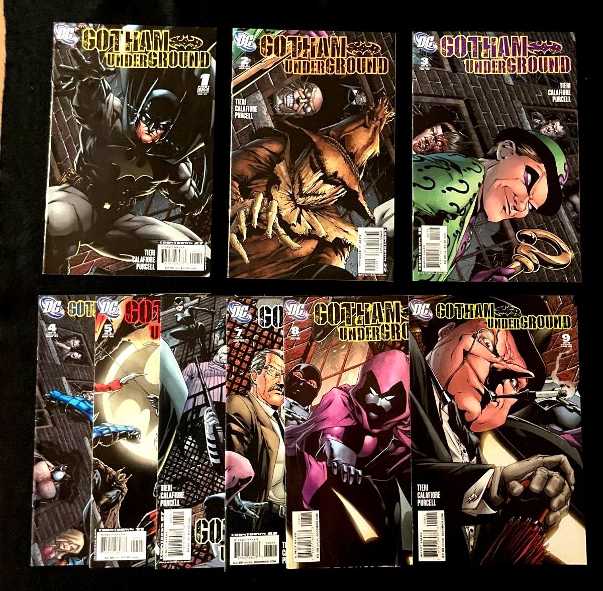 Gotham Underground Complete Set of 9 - #1-9 (2007/08) DC Comics