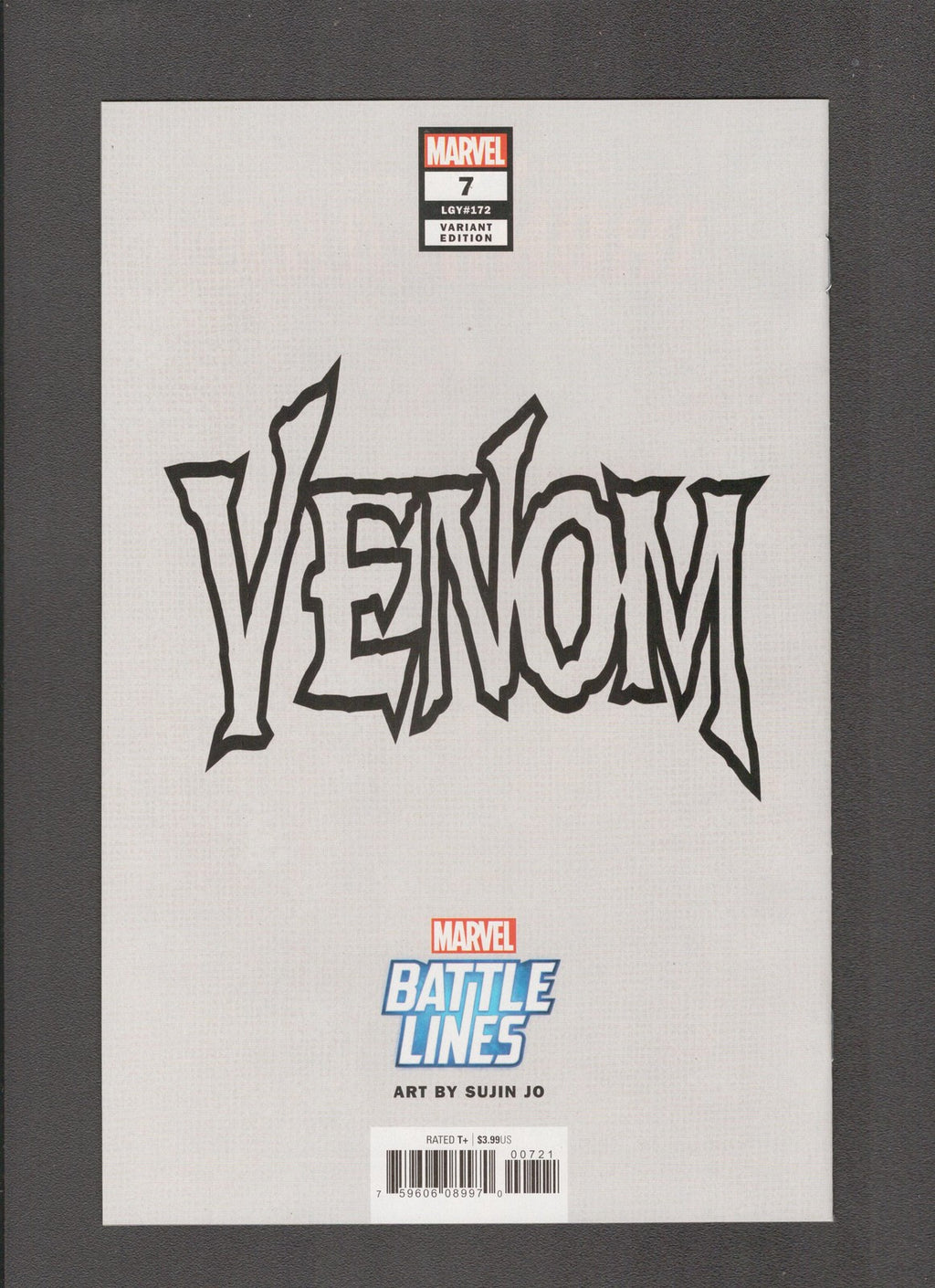 Venom #7b (2018) Sujin Jo Battle Lines Marvel Comics