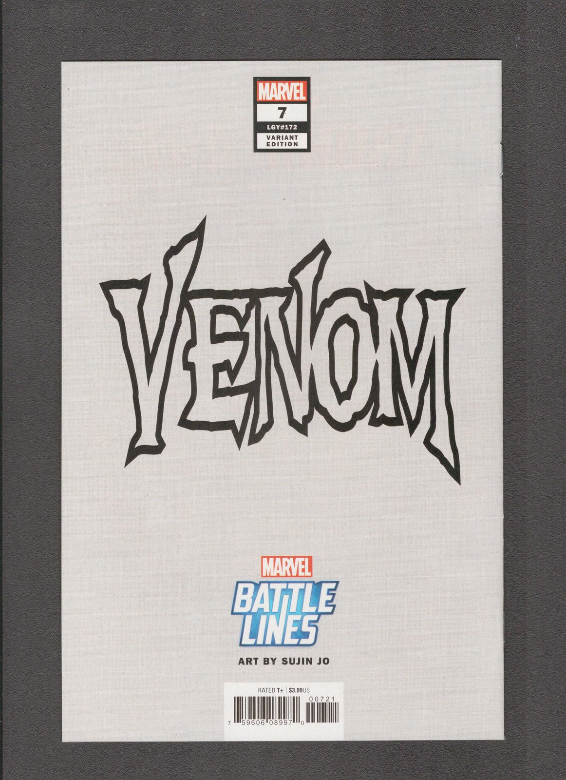 Venom #7b (2018) Sujin Jo Battle Lines Marvel Comics