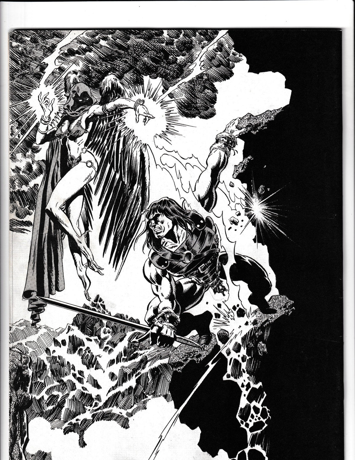 Savage Sword of Conan #160 (1989) Ernie Chan Portfolio Marvel Comics