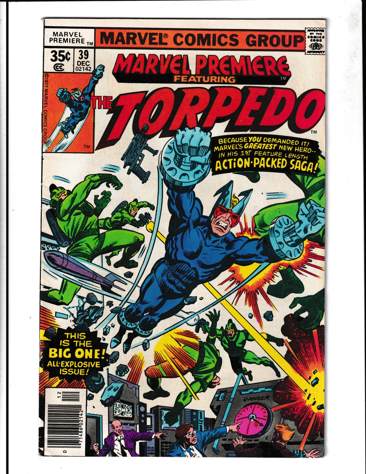 Marvel Premiere #39 (1977) Torpedo Marvel Comics