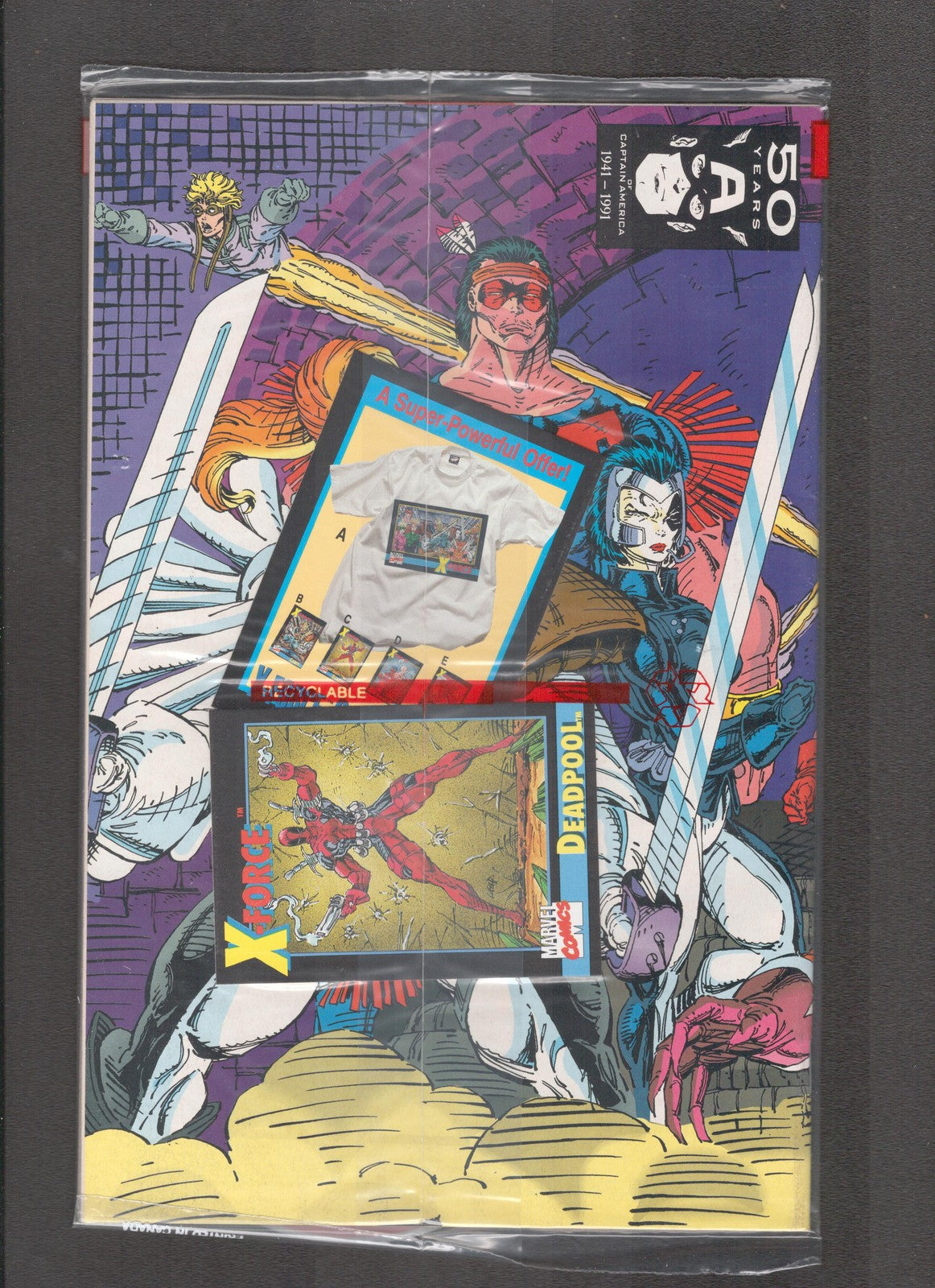 X-Force #1 (1991) Sealed Bag with DEADPOOL Card Marvel Comics