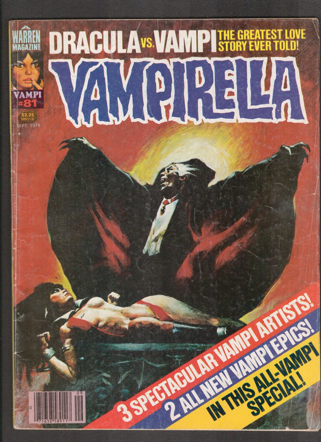 Vampirella #81 (1979) Dracula vs Vampirella Warren Comics