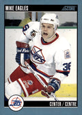 1992-93 Score Canadian #345 Mike Eagles Hockey Winnipeg Jets