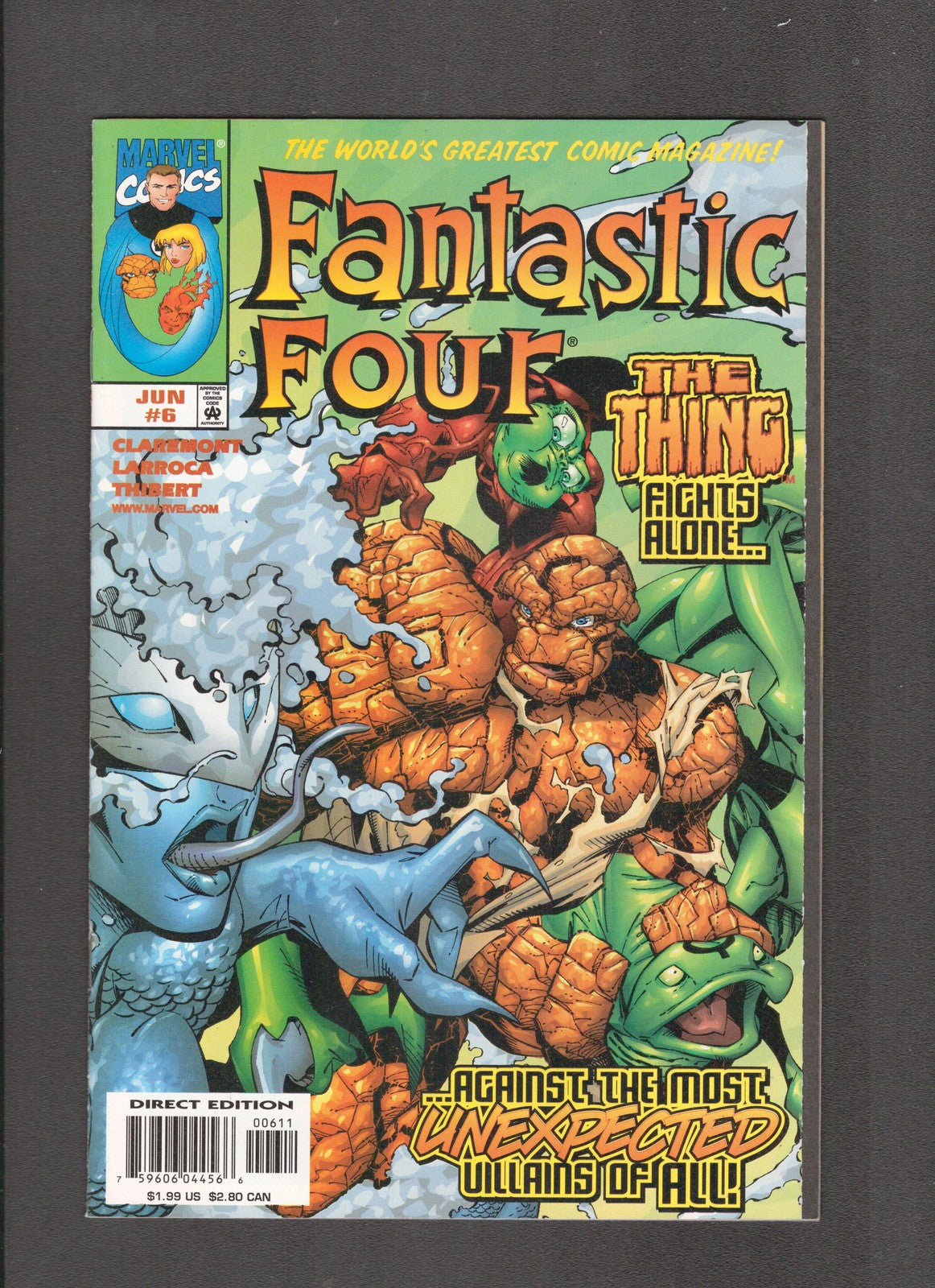 Fantastic Four #6 (1998) Chris Claremont Volume 3 Marvel Comics