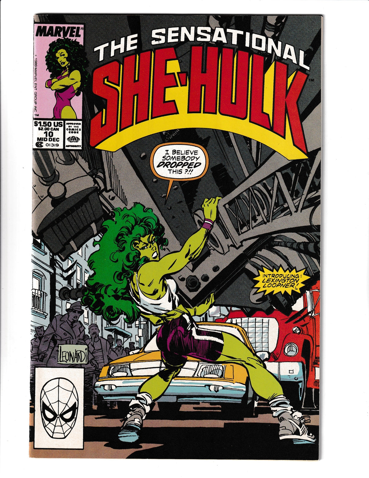 Sensational She-Hulk #10 (1989) Rick Leonardi Marvel Comics