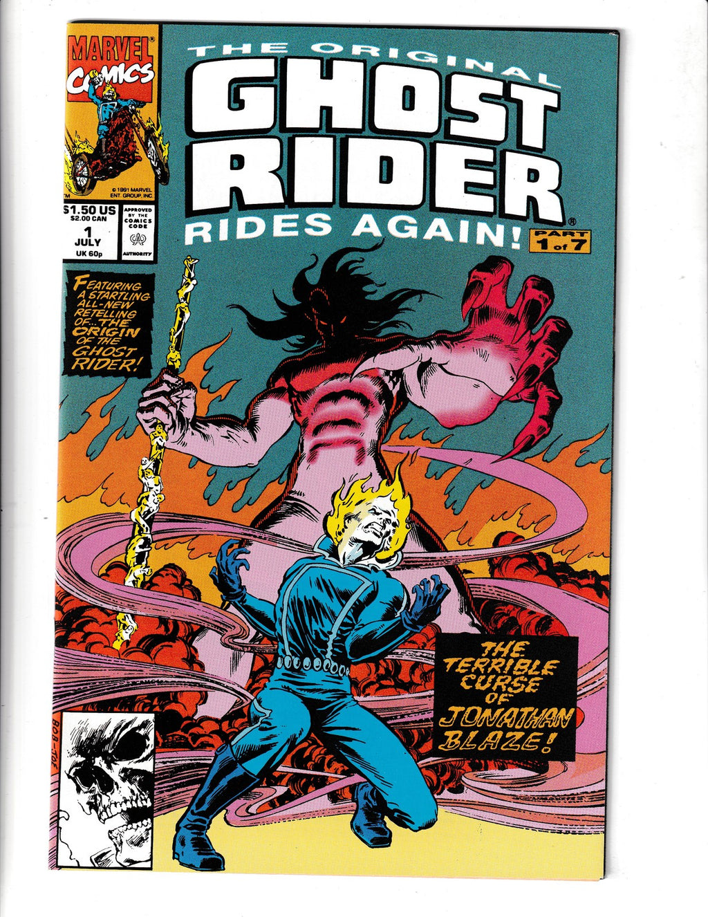 Original Ghost Rider Rides Again #1 (1991) Marvel Comics SKU:2977
